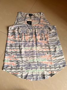 Printed Sleeveless Top