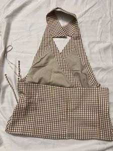 Checkered Halter Top