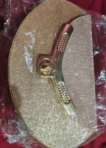 Wedding Party Gold Glitter Clutch