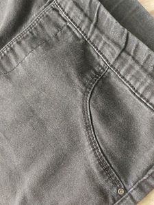 Black Cotton Jeans Pant