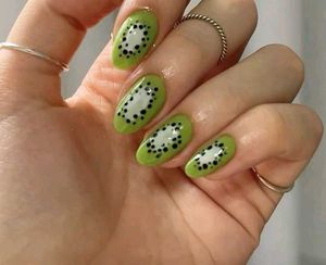 🥝 Kiwi And Dragon Food Handmade Press Ons 💅