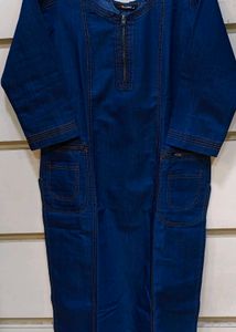 Blue Denim Kurta