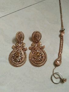 Wedding, Party Earing With Ring