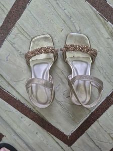 Gold Embellished Flats