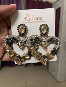Rubans Heart Drop Earrings