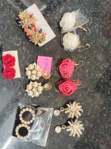 Combo Of 5 Stylish Earrings.