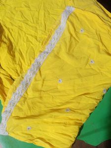 Yellow Embroidered Kurta