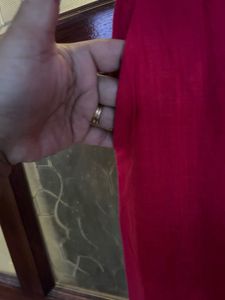 Red Linen Casual Pants