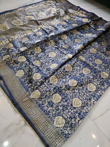 So Elegant Navy Blue Saree