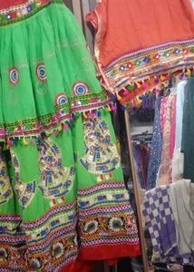 Green Garba Choli