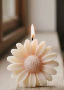 Daisy Flower Candle(set of 3)