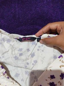 Floral Print Peter Pan Collar Top