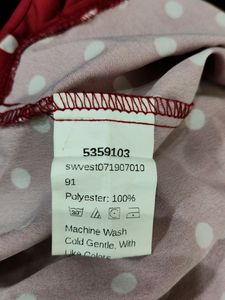 Shein Maroon Front Tie Top ( Women)