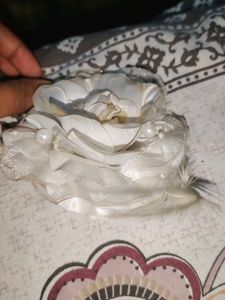 White Flower Hair Clip