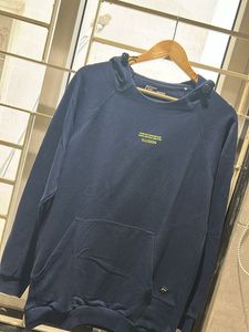 Navy Graphic Hoodie - &#39;Illusion&#39; Text