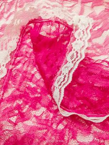 Church Scarf Veil Rani Pink Color Triangel Shape L