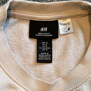H&amp;M and Peanuts orignal rare Crewneck Sweatshirt