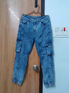 Light Faded Baggy Jean's
