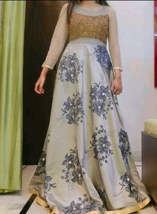 Ethnic Flared Gown