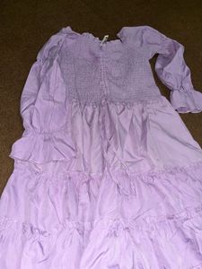 Purple Mid Length Dress
