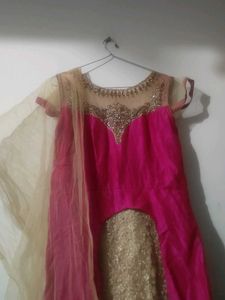 Elegant Pink Ethnic Gown