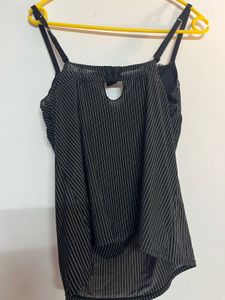 Embroidered Corset Strappy Top