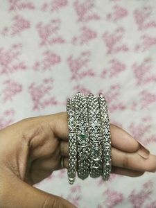 Silver Bangle Set