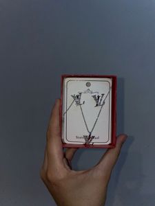 LV Inspired Necklace and Earring Set