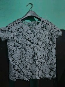 Crochet Net Crop Top