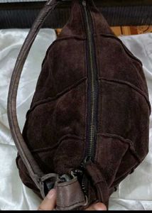 Vintage Suede Hobo Bag
