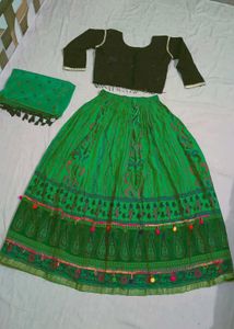 Long Skirt With Choli & Dupatta
