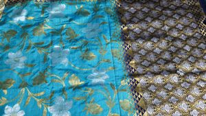 Elegant Jute Blue saree