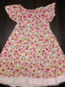 Floral Print Girls' Dress