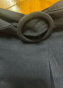 Navy Pants With Belt