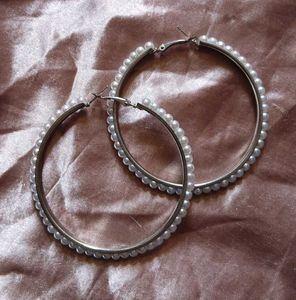 Pearl Hoop Earrings