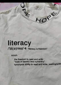 Shein literacy Graphic Tee