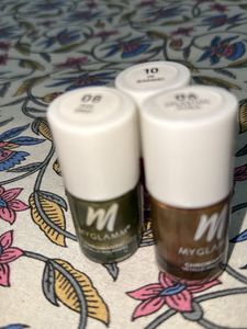 3 Metallic MyGlamm Nailpaints