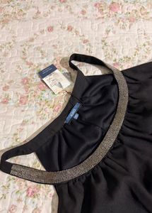 Elegant Black Halter Top