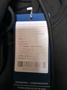 Nobero Plain Zipper Hoodie