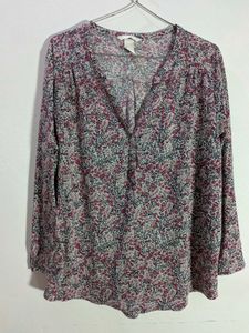 H&M Floral Print Top