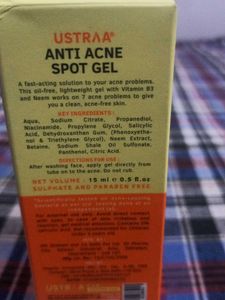 Anti acne spot Gel