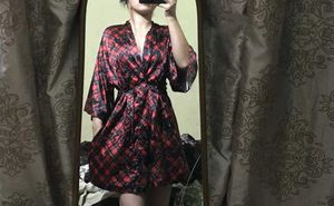 Victoria&#39;s Secret Red Plaid Robe.