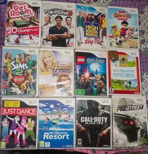 Wii Nintendo Games Cd Pack Of 22
