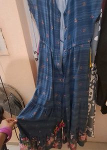 Blue Color Floral Jumpsuit