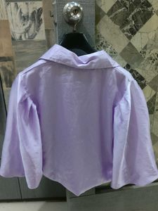 Lavender Crop shirt - Stylish &amp; Chic