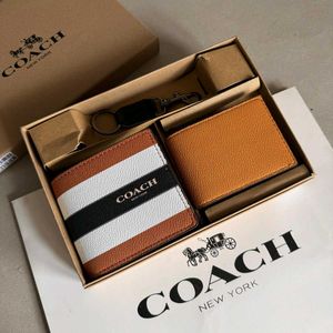 Coach Boxed 3-in-1 Wallet Gift Set in signature wi