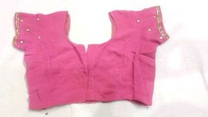 MAKE OFFER 💖 Pink Floral Embroidered Saree