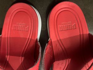 Red Puma Flip Flops
