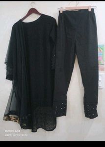 Naimat by fashion studio pakistani Black Kurta Set