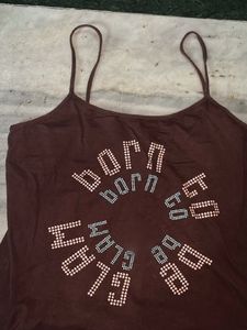 Y2K Brown Tank Top